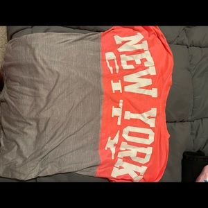 Pink/Grey Long Sleeve NYC Shirt